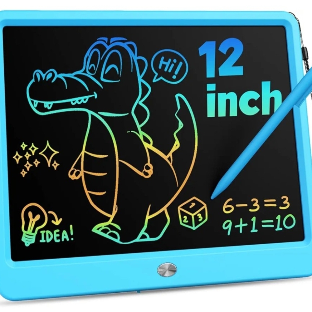LCD Writing Tablet 12-Inch - 2 Blue And 2 Pink Available